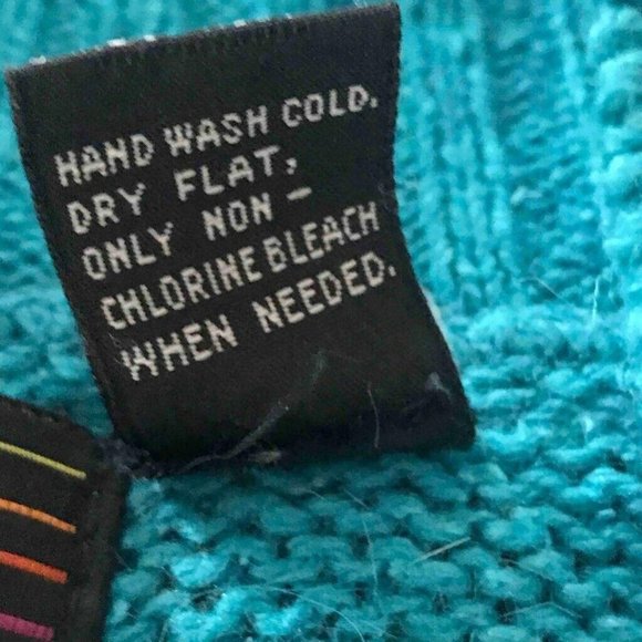 Rainbow Ridge Womens Sweater Vest M Blue/Green Short Sleeve V-Neck Ribbed Knit - Picture 7 of 8